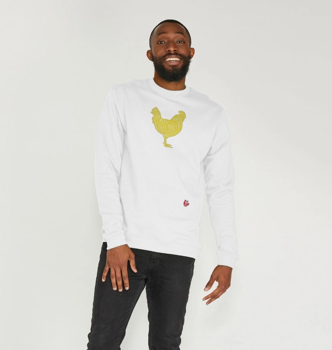 BHWT Bob Mortimer Yellow Hen Men's Sweater