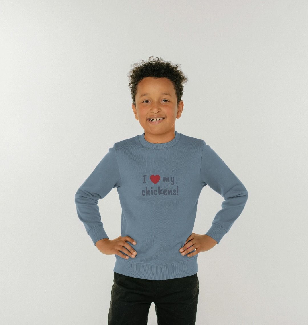 BHWT I 'love' my chickens! Kids Unisex Jumper