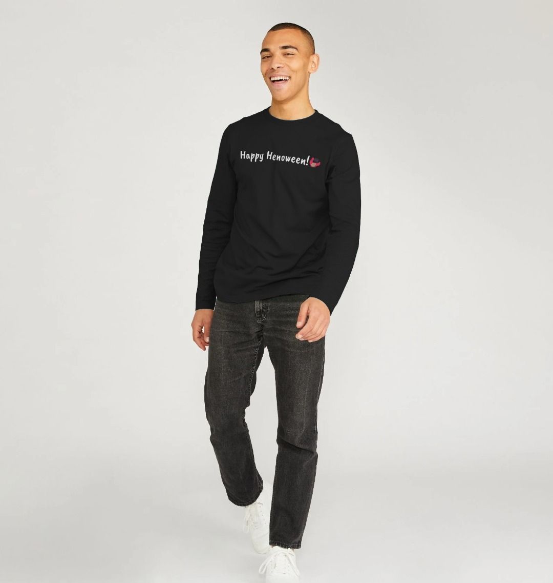 Happy Henoween! Men's Long Sleeve T-Shirt