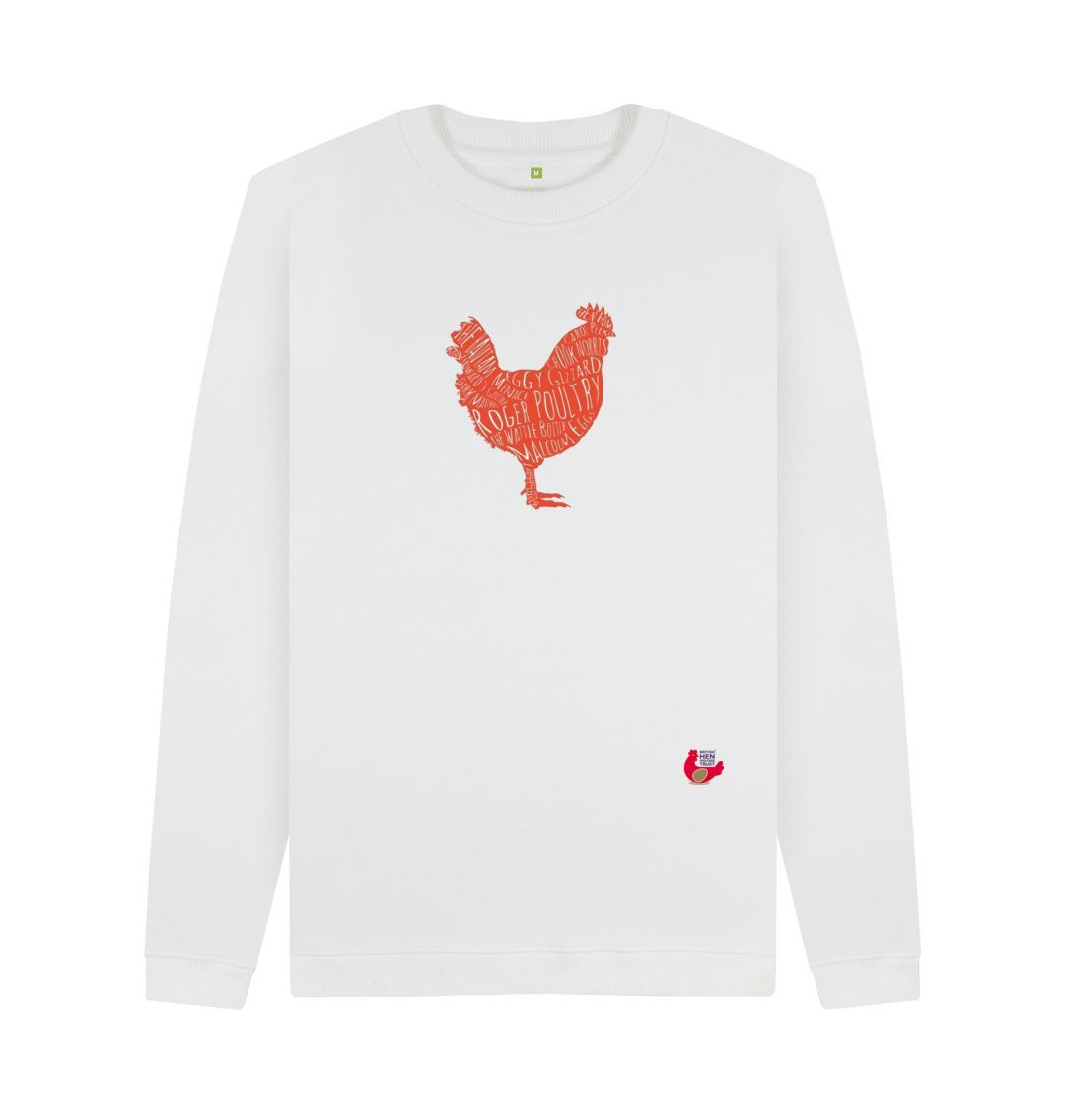 White Bob Mortimer Red Hen Men's Sweater
