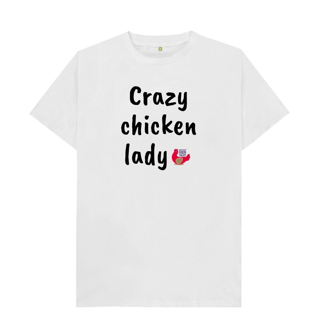 White Crazy chicken lady (Caveat Brush) Unisex T-shirt